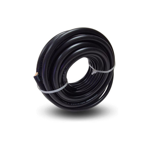 Cordon H05VV-F 2x0,75 mm2 Negro 10 metro(s)
