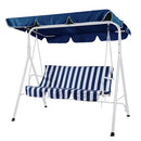 Repuesto Cojin+Toldo Sillon Rayas Azul