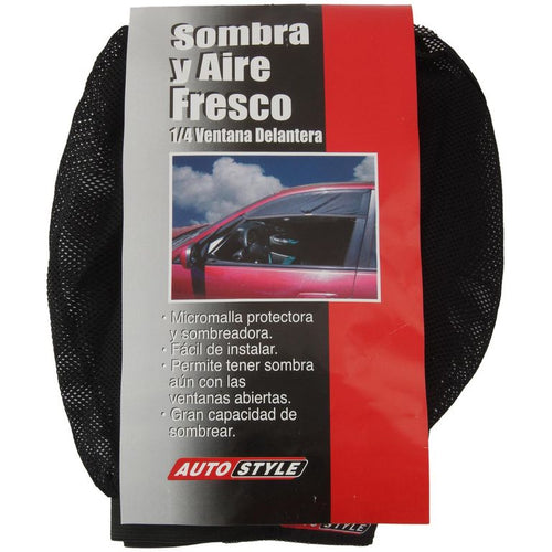 Sombrilla Ventana Auto Micromalla Proteccion Uv Negro