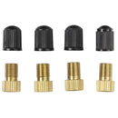 Set 4 adaptadores valvula presta