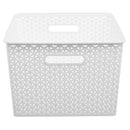 Canasto Ratan 35X24X47 Cm 35 L Blanco