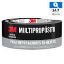 Cinta De Tela Duct Tape De Reparacion Gris 48 Mm X 27.4 Mts