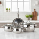 Bateria De Cocina 7 Piezas Acero Inoxidable Ace Plateado