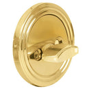 Pomo y cerrojo para puerta de acceso bronce