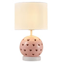 Lampara Mesa Heart 1 Luz E27 Blanco
