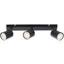 Barra Led Silo 3 Luces Metal Negro