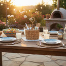 Porta Cubiertos Y Utensilios Ratan Soft Boho