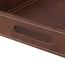Bandeja Ecocuero Rectangular 30x45 cm Canela