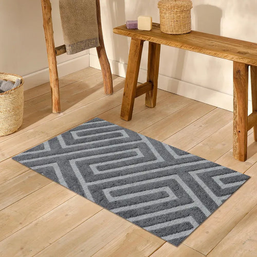 Alfombra Morgan 60x110 cm Poliester Gris
