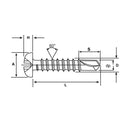 Tornillo Roscalata Metal 1 4.83 mm 5 unidad(es)..