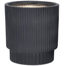 Macetero Vitoria De Ceramica 25X26 Cm Negro