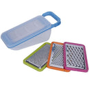 Set 4 Ralladores Casa Bonita Inox. Contenedor Multicolor