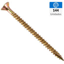 Tornillo Turbo Screw Madera Madera 70 Mm 5 Mm 144 Unidad(Es)