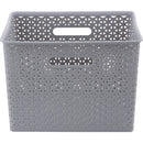 Canasto Ratan 35x24x47 cm 35 l Gris