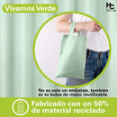 Cortina Bano Tela Eco 178x180 cm Verde