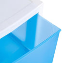 Cajonera 50x70x39 cm 136.5 l Blanco/Azul