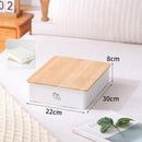 Organizador 22x8x30 cm 5.3 l Blanco, natural