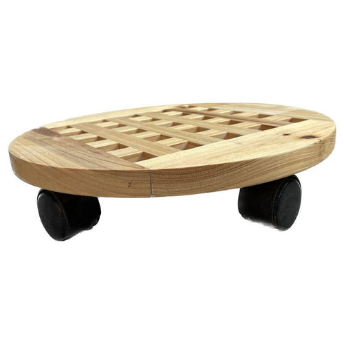 Portamacetero Redondo Con Ruedas 30 Cm Para Macetas