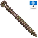 Tornillo Tirafondo Madera 220 mm 8.2 mm 5 unidad(es)