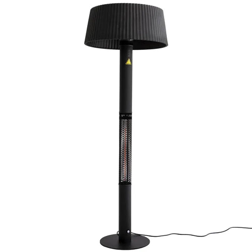 Estufa Electrica Pantalla Y Pedestal Radiacion Er9 Negro