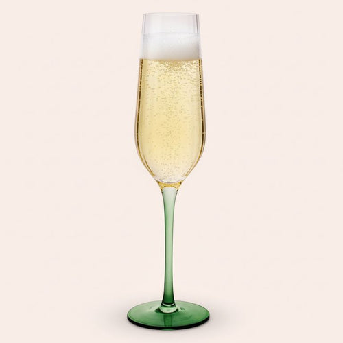Copa de Champan 250 ml Vidrio Verde