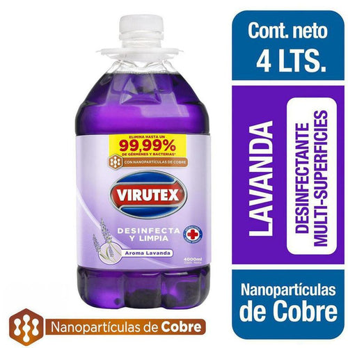 Limpiador Liquido Desinfectante Lavanda 4 Litros