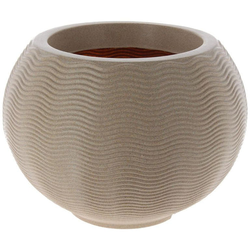 Macetero Ondulado de Plastico 38x26 cm Arena