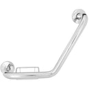 Barra de seguridad curva para bano con jabonera 55 cm cromado
