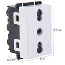 Modulo Tomacorriente 16 A Blanco