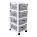 Cajonera Organizadora 31x66x38 cm Gris/Plata