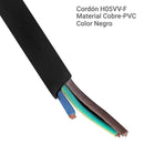 Cordon Electrico H03H2 3x0,5 mm2 Negro 1 metro(s)