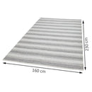 Alfombra Living Hamburg 160x230 Gris Crudo