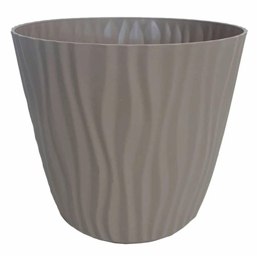 Macetero De Plastico 23X18.5 Cm Taupe