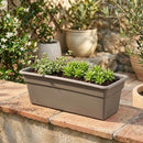Jardinera de Plastico 19x15 cm taupe..