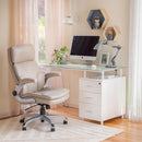 Sillon Pc Ejecutiva Carter Marfil