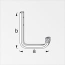 Gancho Pared 115X140 Mm Aluminio