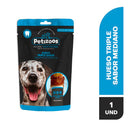 Huesos triple sabor para perros tamano mediano 100 gr