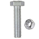 Perno hexagonal metrico 8.8 c/tuerca M6 x 30 mm zincado 2 unid