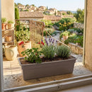 Jardinera de Plastico 19x15 cm taupe.