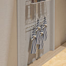 Percha 6 Ganchos Metal Blanco