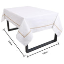 Mantel Rectangular 180x240 cm Algodon Blanco