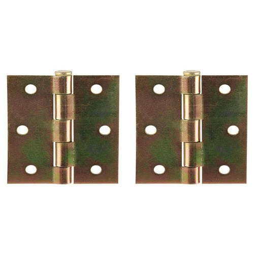 Set Bisagras 3,5"x3" Zincado 2 un