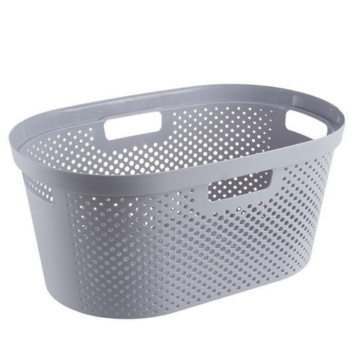 Cesto de ropa gris 40 l