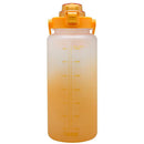 Botella de agua con medidas y horario 2l color surtido