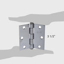 Bisagra L88 3x3 Acero Cromado 1 un