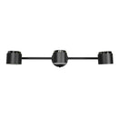 Barra Led Kivu 3 Luces Metal Negro