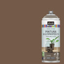 Pintura Esmalte Base Agua Spray 0.4 l Mate marron