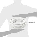 Cable Coaxial RG6 10 metros Blanco
