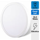 Panel Led Sobrepuesto Circular Blanco 24W Luz Fria