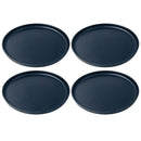 Set Platos 21 cm 4 Piezas Melamina Negro